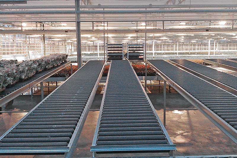 Roller conveyers